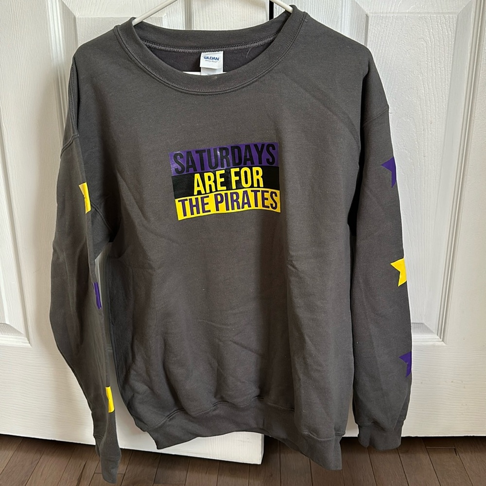 Grey Saturdays are for the pirates crew neck